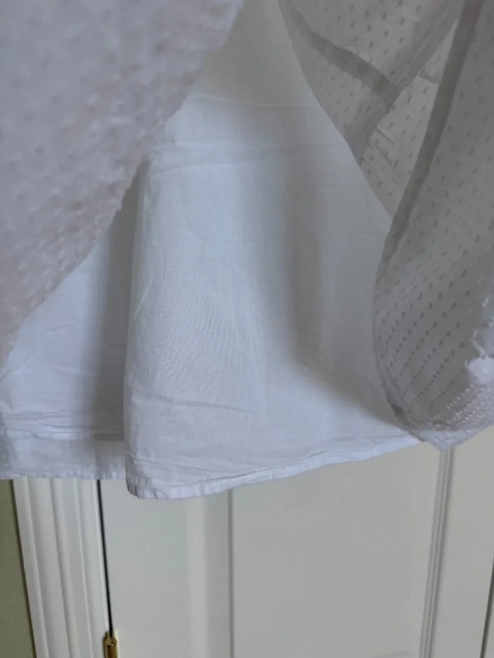 J.Crew White Midi Dress | Ruffle Straps | Size M
